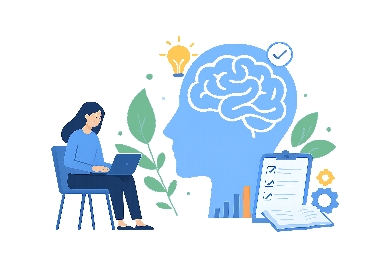 Illustration explaining IQ tests and intelligence